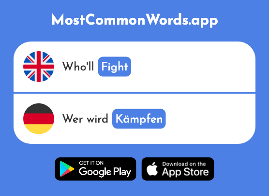 Fight - Kämpfen (The 1054th Most Common German Word)