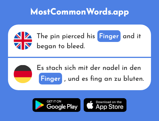 Finger - Finger (The 1019th Most Common German Word)