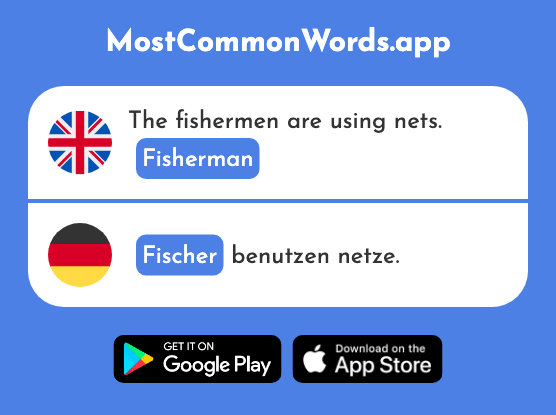 Fisherman - Fischer (The 2185th Most Common German Word)