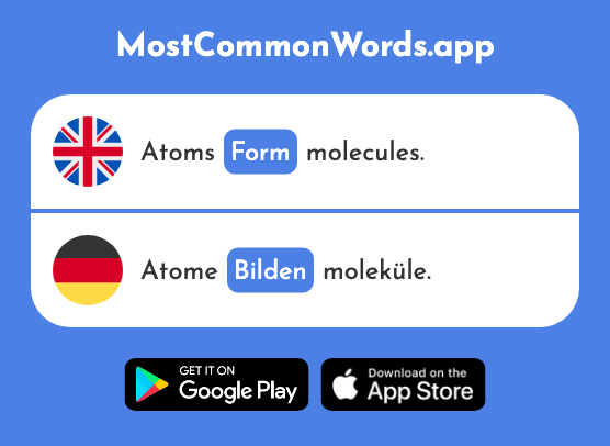 Form, educate - Bilden (The 315th Most Common German Word)