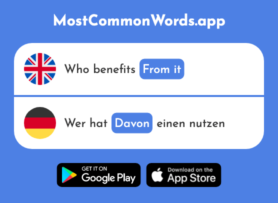 From it, about it, thereof - Davon (The 214th Most Common German Word)