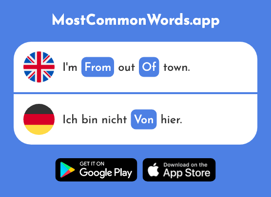 From, of - Von (The 9th Most Common German Word)