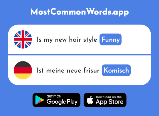 Funny - Komisch (The 1875th Most Common German Word)