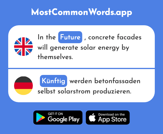 Future - Künftig (The 890th Most Common German Word)