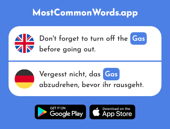 Gas - Gas (The 927th Most Common German Word)