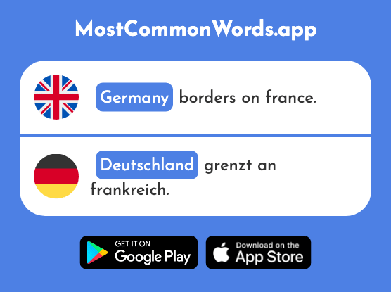 Germany - Deutschland (The 140th Most Common German Word)