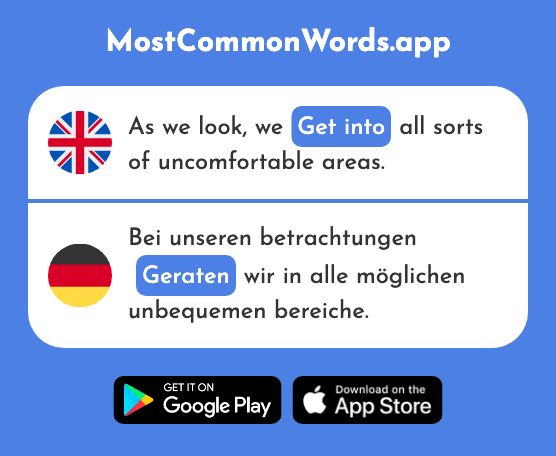 Get into - Geraten (The 971st Most Common German Word)
