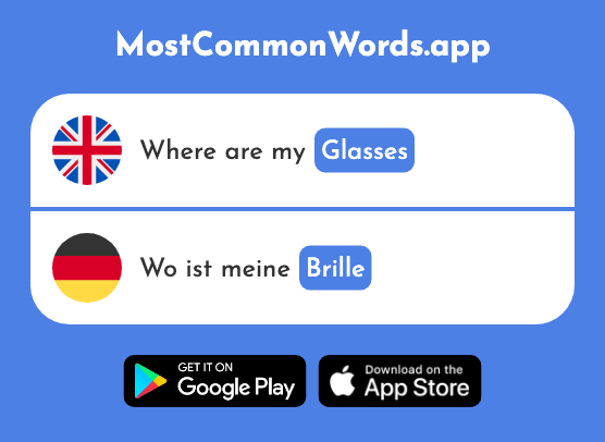 Glasses - Brille (The 2883rd Most Common German Word)