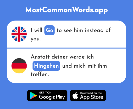 Go - Hingehen (The 2457th Most Common German Word)