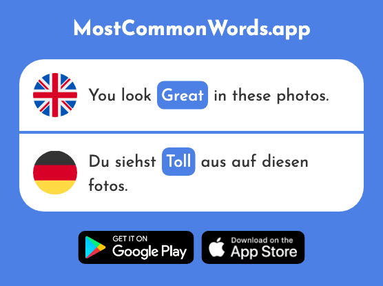 Great, terrific - Toll (The 972nd Most Common German Word)