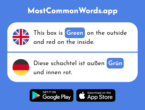 Green - Grün (The 682nd Most Common German Word)
