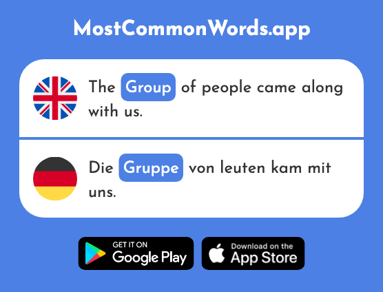 Group - Gruppe (The 369th Most Common German Word)