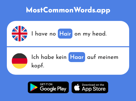 Hair - Haar (The 748th Most Common German Word)