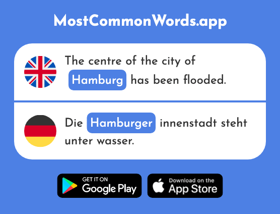 Hamburg - Hamburger (The 2588th Most Common German Word)