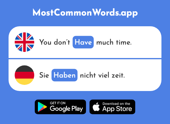 Have - Haben (The 6th Most Common German Word)