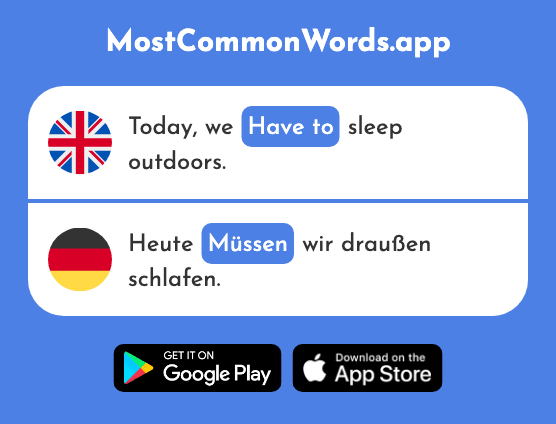 Have to, must - Müssen (The 43rd Most Common German Word)