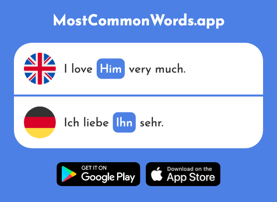 Him - Ihn (The 92nd Most Common German Word)