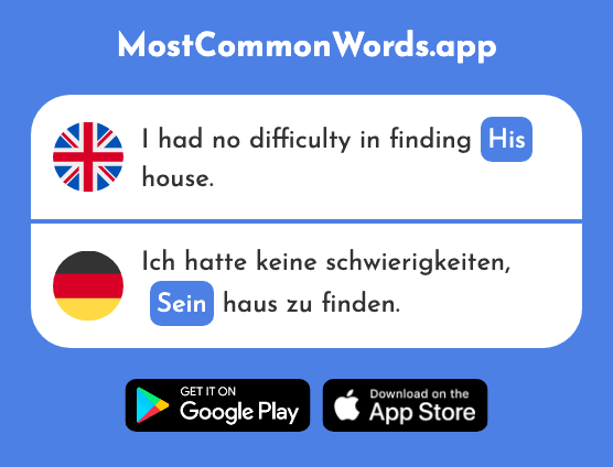 His, its - Sein (The 30th Most Common German Word)