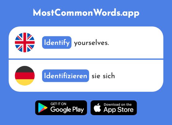Identify - Identifizieren (The 2420th Most Common German Word)