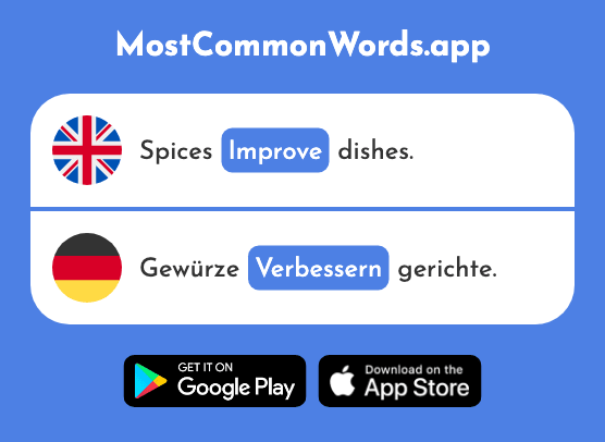 Improve, correct - Verbessern (The 1194th Most Common German Word)