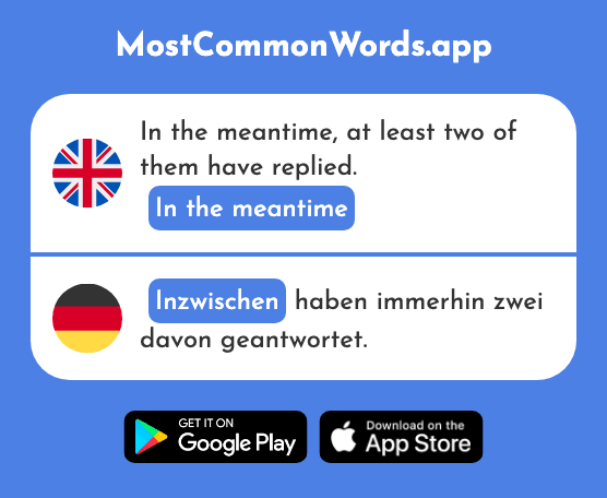 In the meantime - Inzwischen (The 534th Most Common German Word)