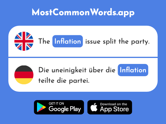 Inflation - Inflation (The 2814th Most Common German Word)