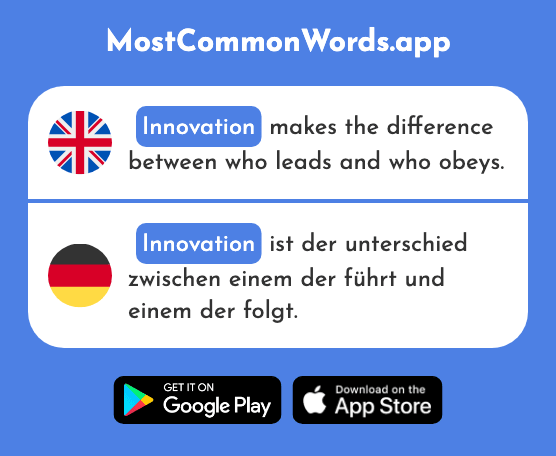 Innovation - Innovation (The 2482nd Most Common German Word)