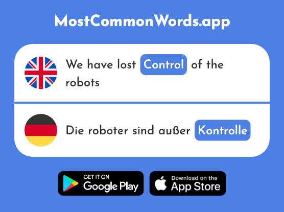 Inspection, control - Kontrolle (The 1097th Most Common German Word)