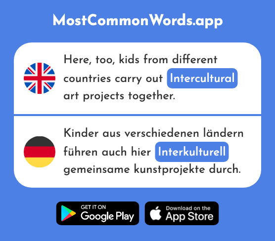 Intercultural - Interkulturell (The 2752nd Most Common German Word)