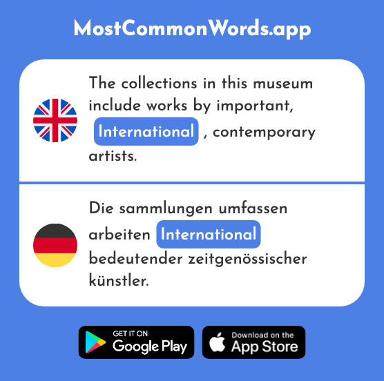 International - International (The 426th Most Common German Word)