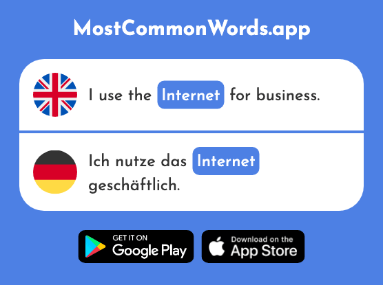 Internet - Internet (The 805th Most Common German Word)