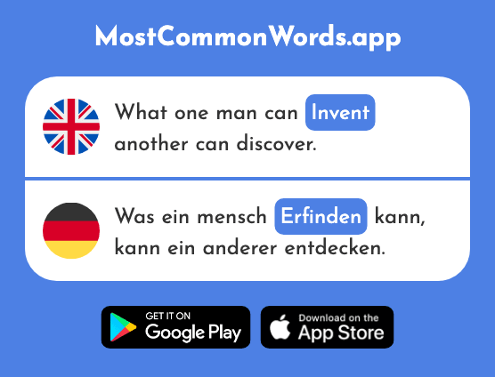 Invent - Erfinden (The 2127th Most Common German Word)