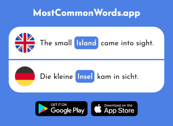 Island - Insel (The 1029th Most Common German Word)