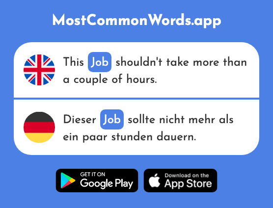Job - Job (The 1115th Most Common German Word)