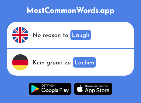 Laugh - Lachen (The 444th Most Common German Word)
