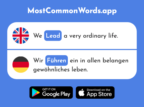 Lead - Führen (The 162nd Most Common German Word)