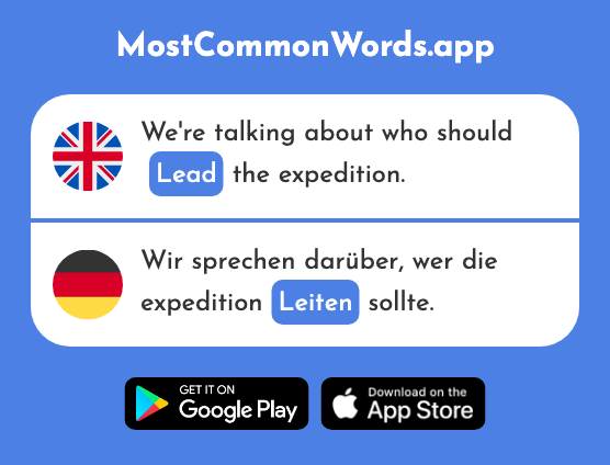 Lead - Leiten (The 1302nd Most Common German Word)