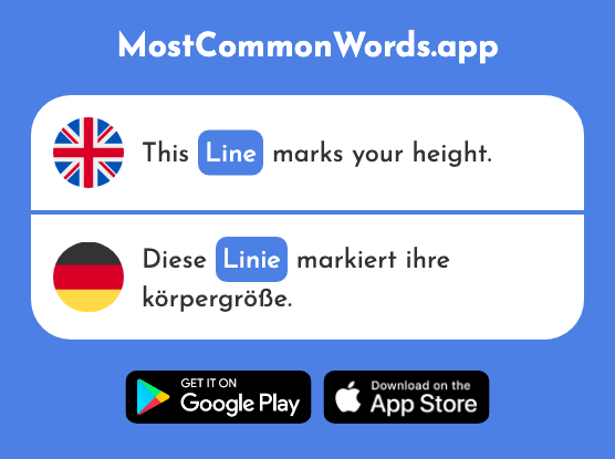 Line - Linie (The 926th Most Common German Word)