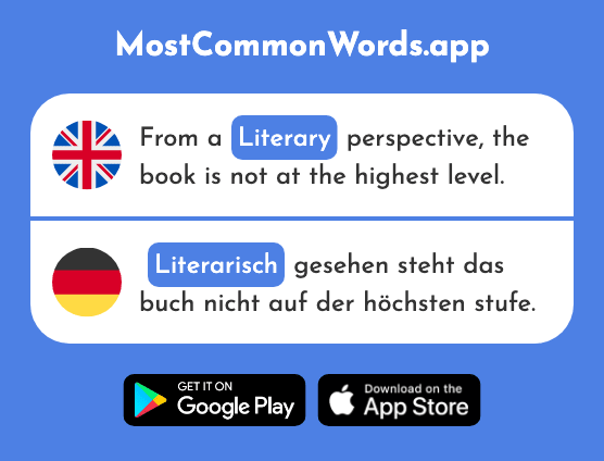 Literary - Literarisch (The 2083rd Most Common German Word)