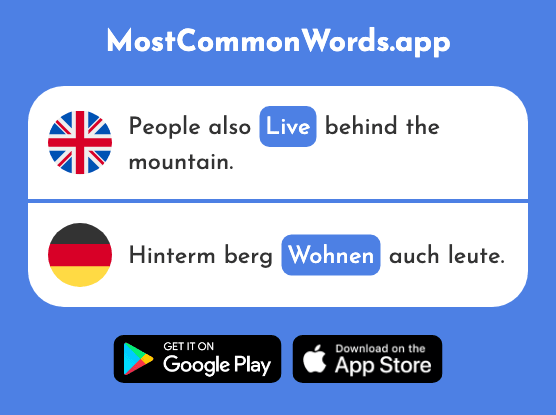 Live - Wohnen (The 560th Most Common German Word)