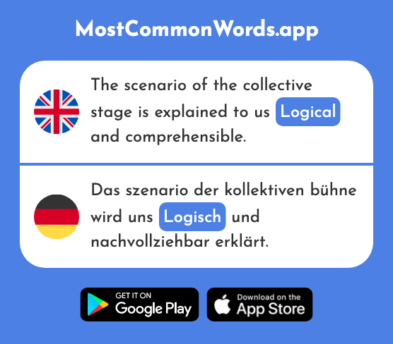 Logical - Logisch (The 2780th Most Common German Word)