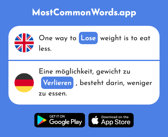 Lose - Verlieren (The 313th Most Common German Word)