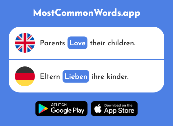 Love - Lieben (The 701st Most Common German Word)