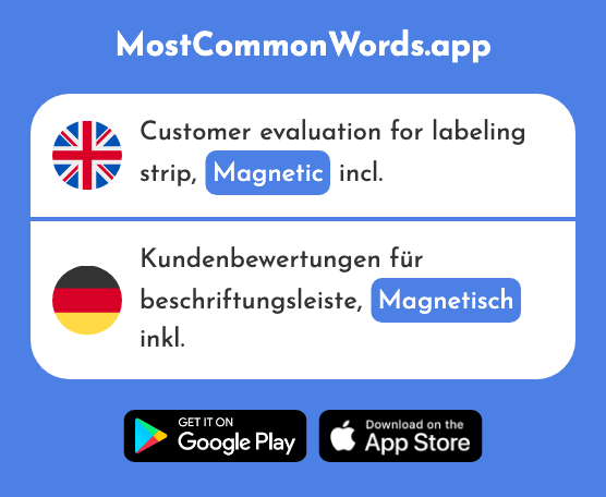 Magnetic - Magnetisch (The 2759th Most Common German Word)
