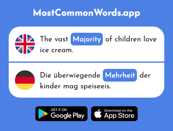 Majority - Mehrheit (The 1584th Most Common German Word)
