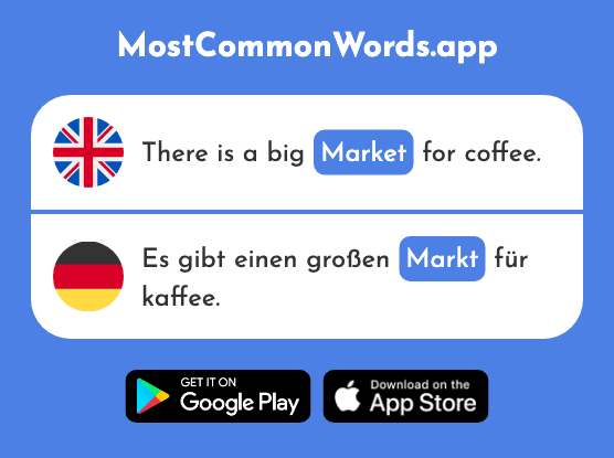 Market - Markt (The 476th Most Common German Word)