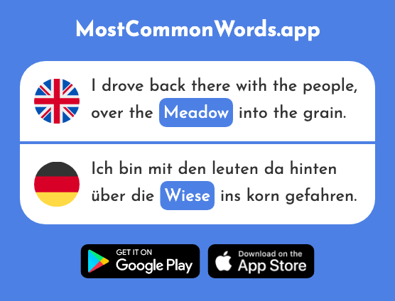 Meadow - Wiese (The 2963rd Most Common German Word)