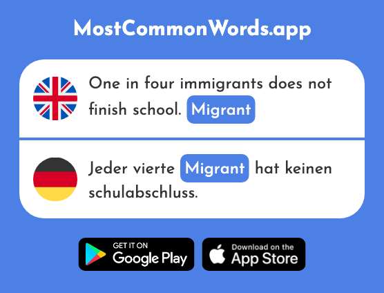 Migrant - Migrant (The 2893rd Most Common German Word)