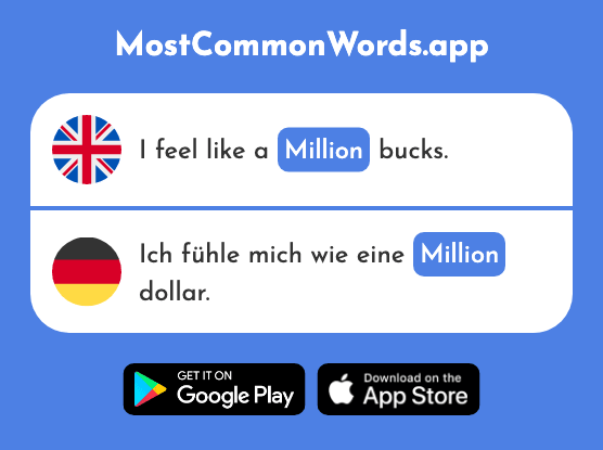 Million - Million, mio. (The 209th Most Common German Word)