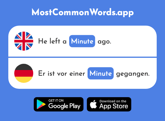Minute - Minute (The 324th Most Common German Word)